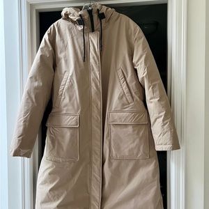 Sanctuary Nordstrom Premium Down Reversible Long Warm Winter Coat Puffer L NEW